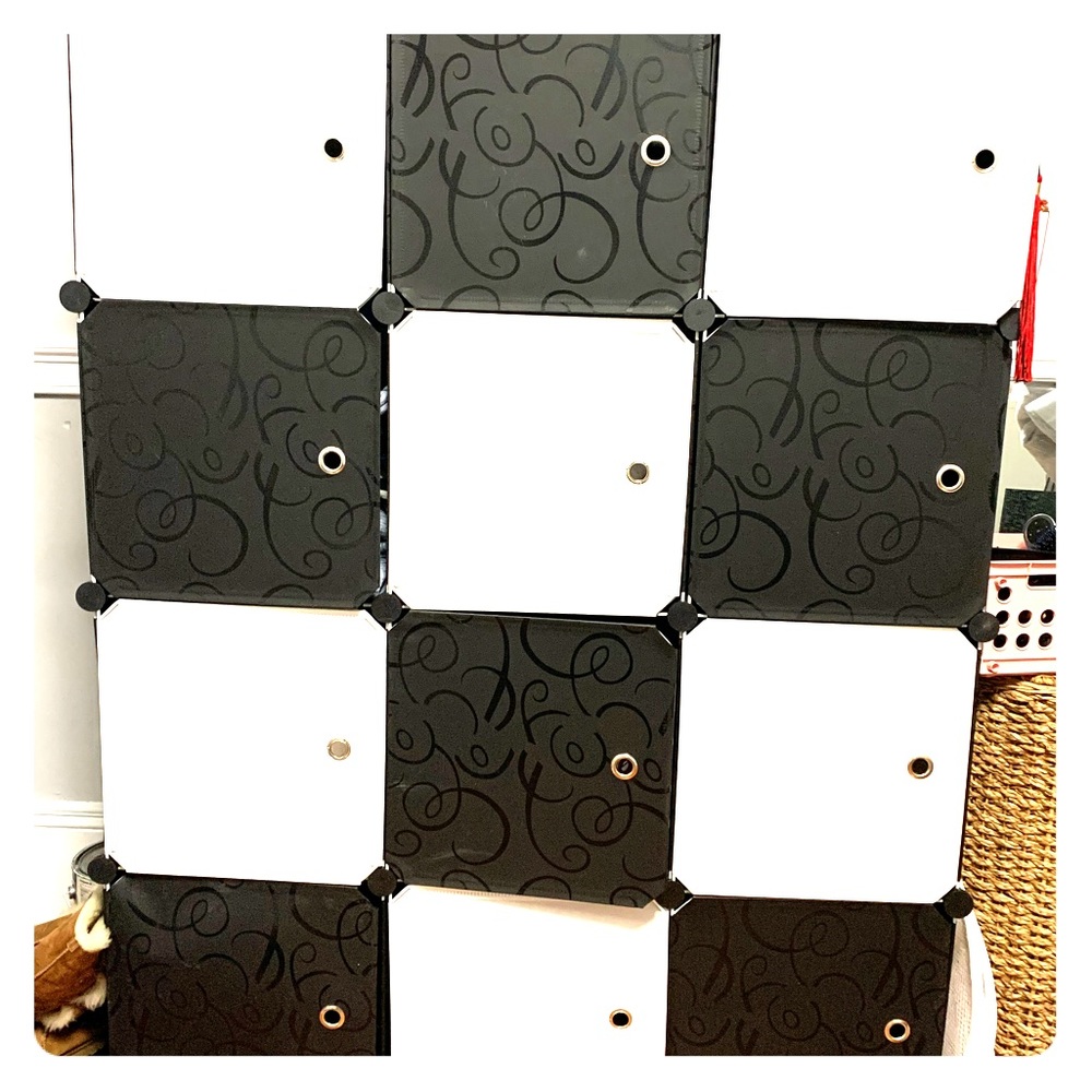 Storage cabinets can be used for clothes/books etc
